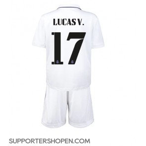Real Madrid Lucas Vazquez #17 Hemmatröja Barn 2022-23 Kortärmad (+ korta byxor)